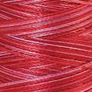 Spule Poly Sheen Multi Strawberry Blitz, bunt mit Rot, Hellrot und Rosa